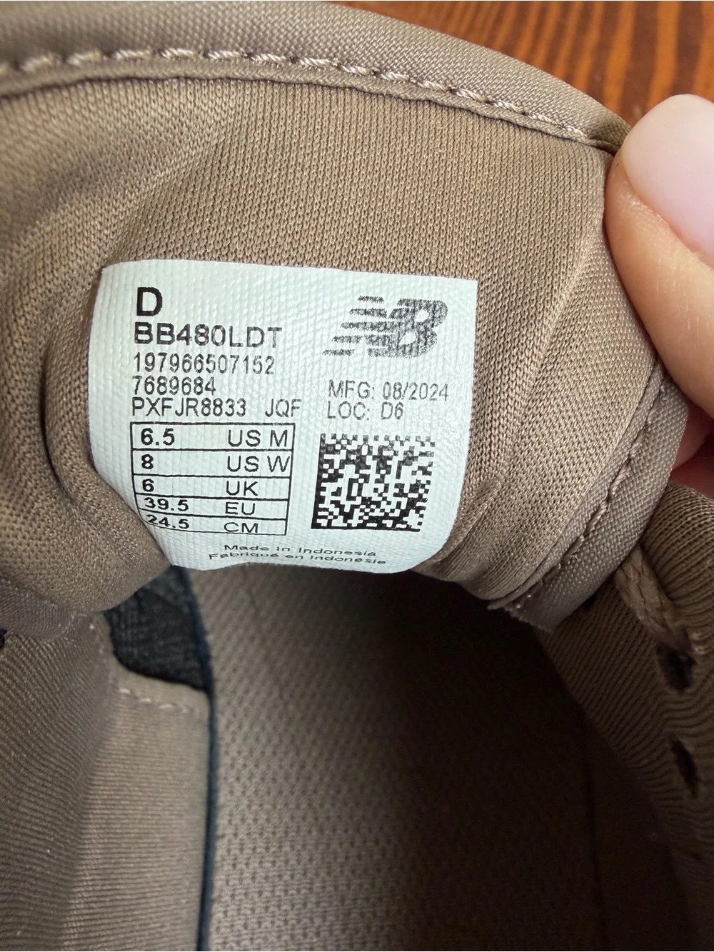 New Balance Taupe Suede Low-Top Sneakers with White N Logo
